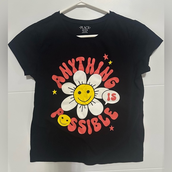 🎁The Children's Place Girls Graphic Short Sleeve Shirt- Size XXL 🎁 - Picture 1 of 5